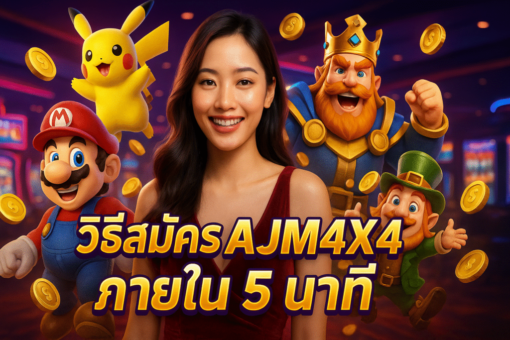 วิธีสมัคร AJM4X4 ภายใน 5 นาที