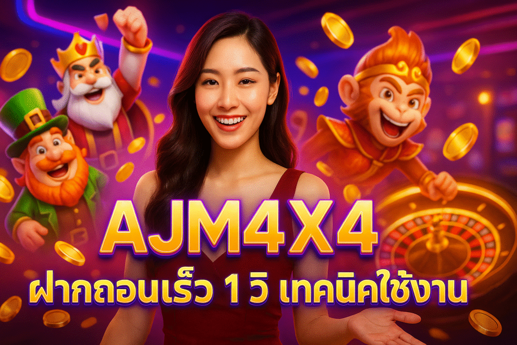 AJM4X4 ฝากถอนเร็ว 1 วิ เทคนิคใช้งาน