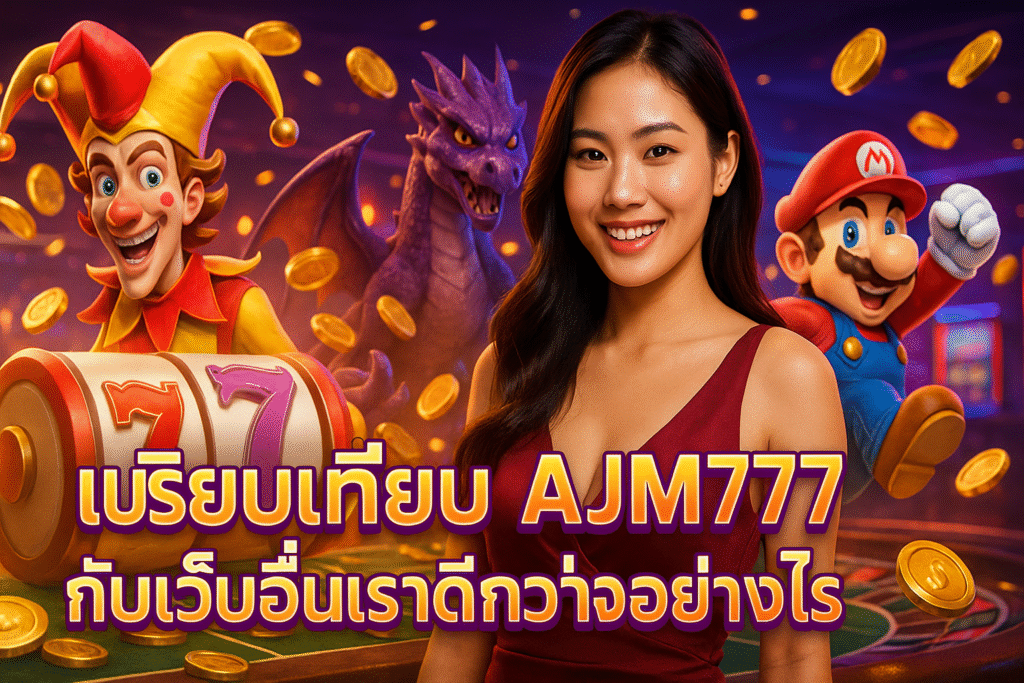 เปรียบเทียบ AJM777 กับเว็บอื่นเราดีกว่าอย่างไร